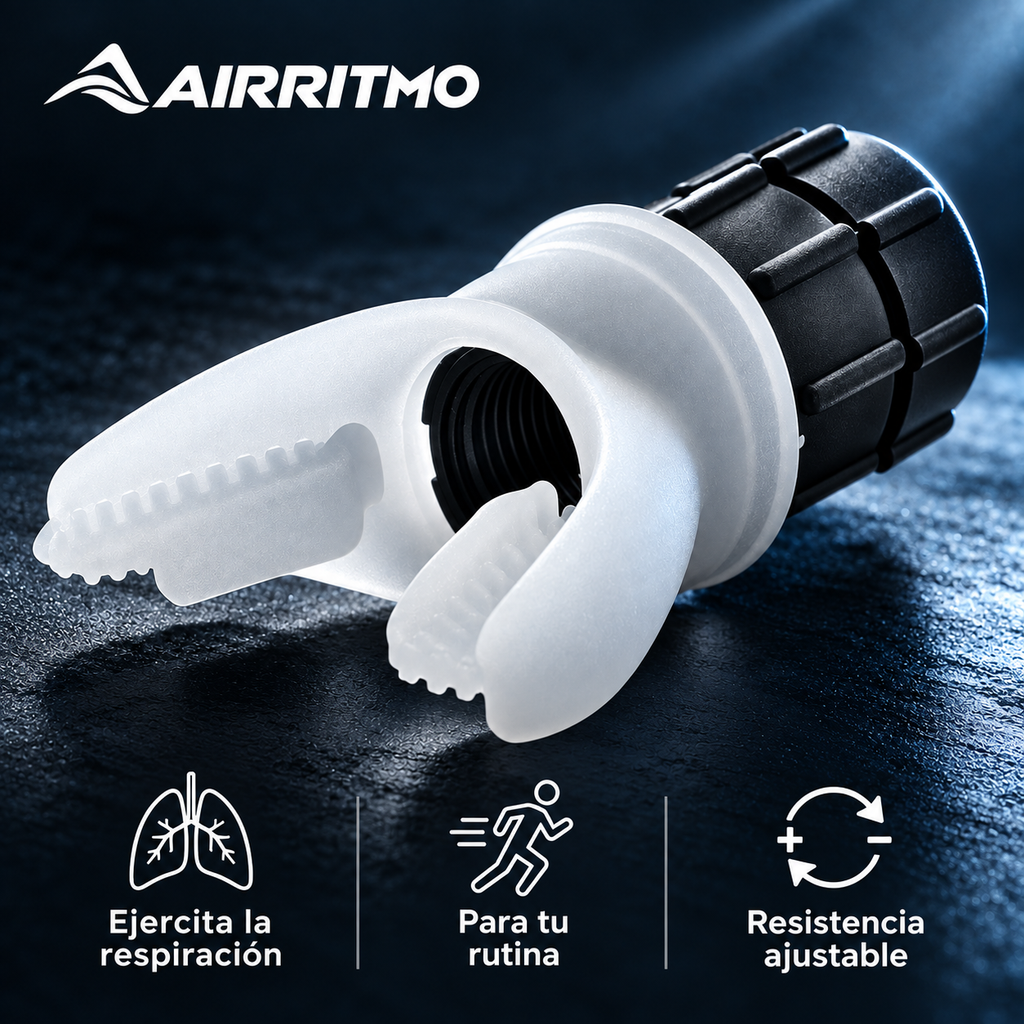 AIRRITMO "Dispositivo de Entrenamiento Respiratorio con Resistencia.