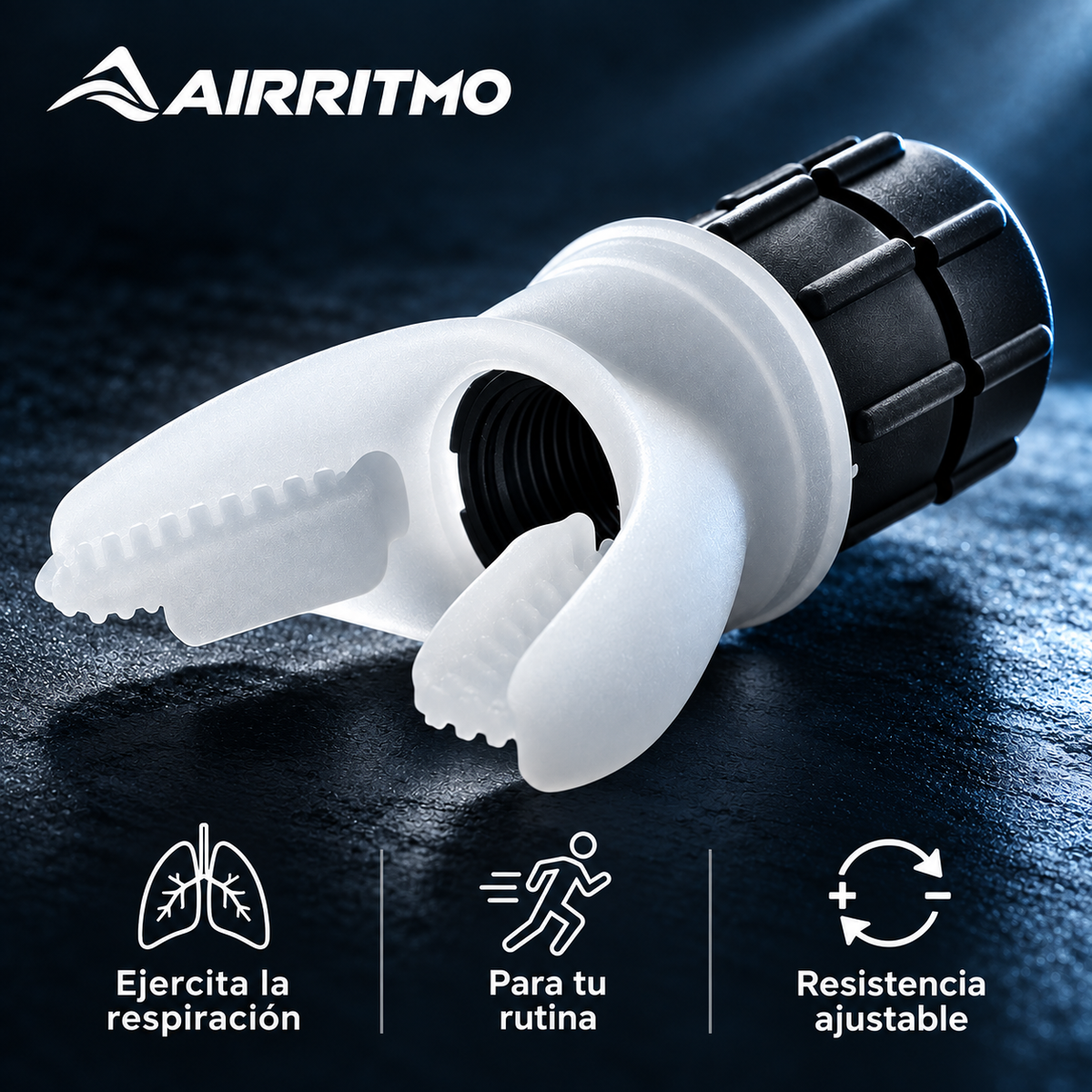 AIRRITMO "Dispositivo de Entrenamiento Respiratorio con Resistencia.