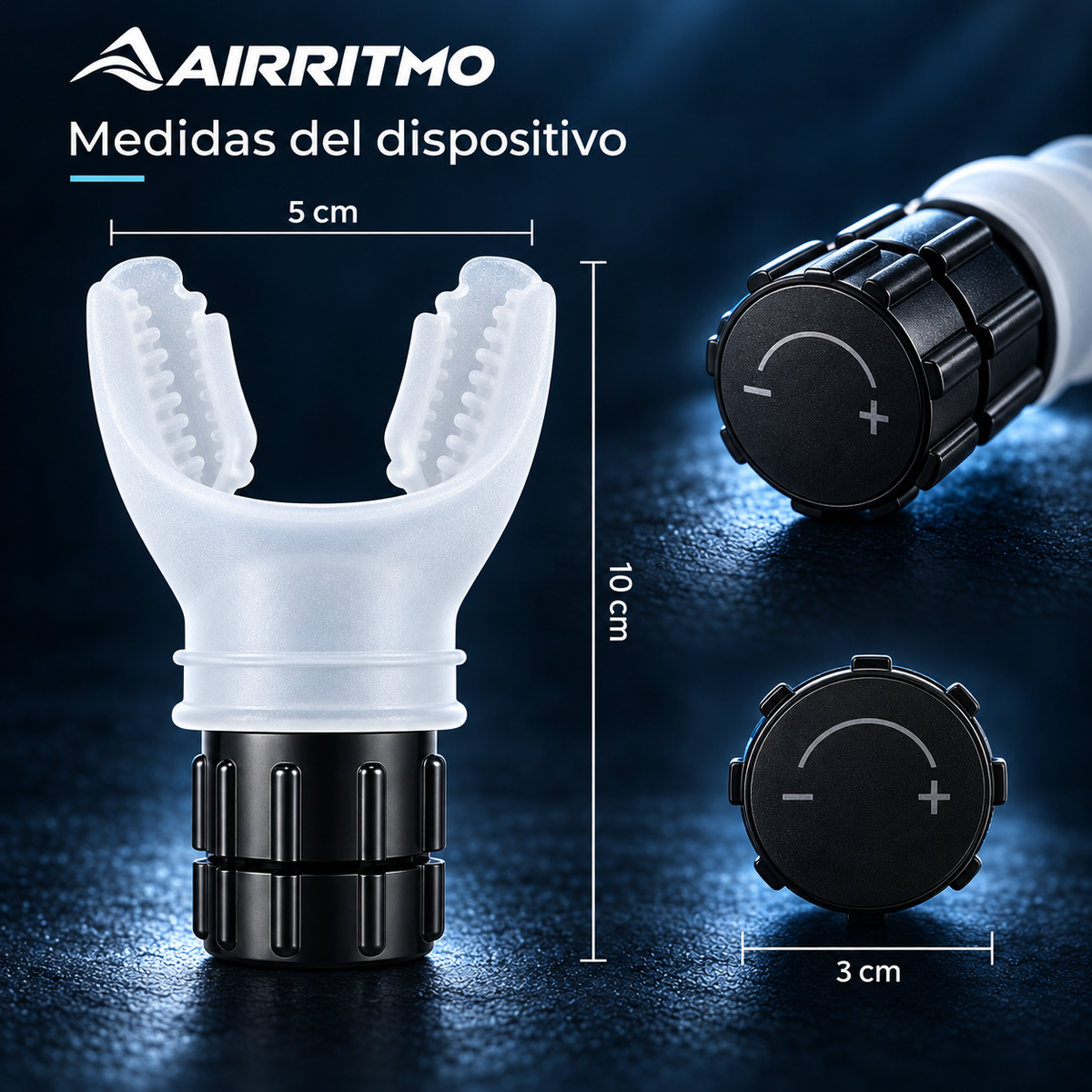 AIRRITMO "Dispositivo de Entrenamiento Respiratorio con Resistencia.